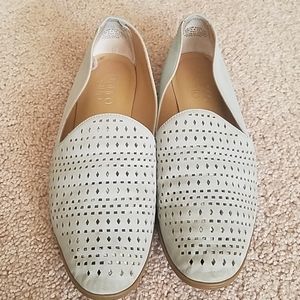 Franco Sarto Soho faux leather beige flats 8.5
